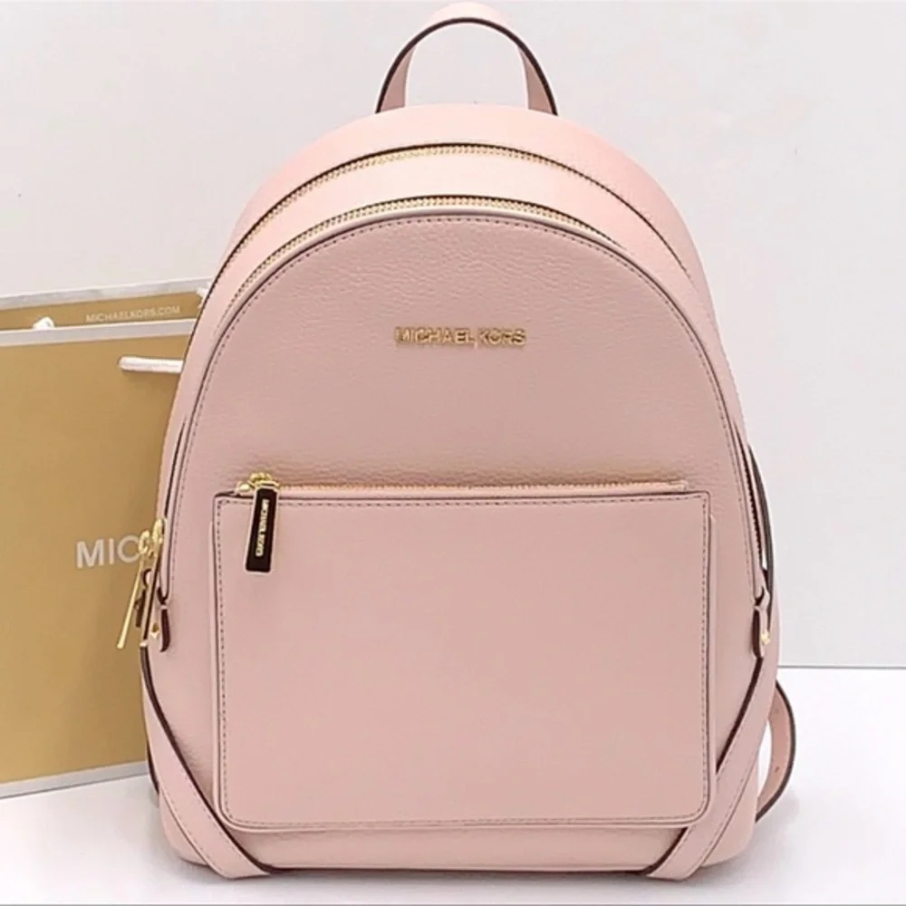 Michael Kors Adina Medium Backpack Leather Powder Blush